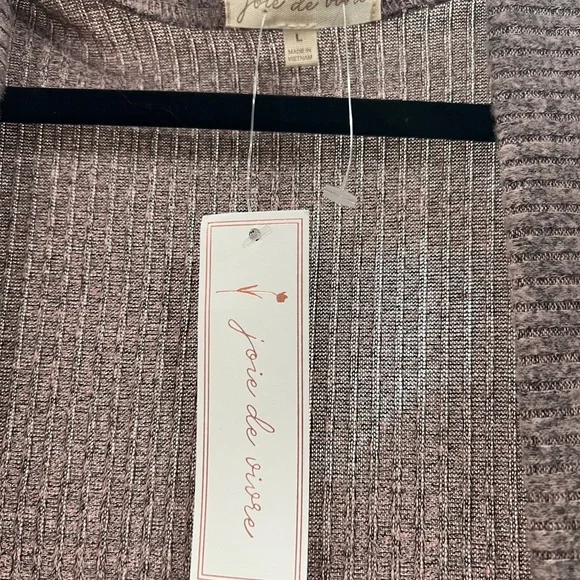 NWT Cozy Tan Pink Rose Sweater
Cardigan SIZE L Women's Pink Open-Front Sweater - Picture 4 of 7